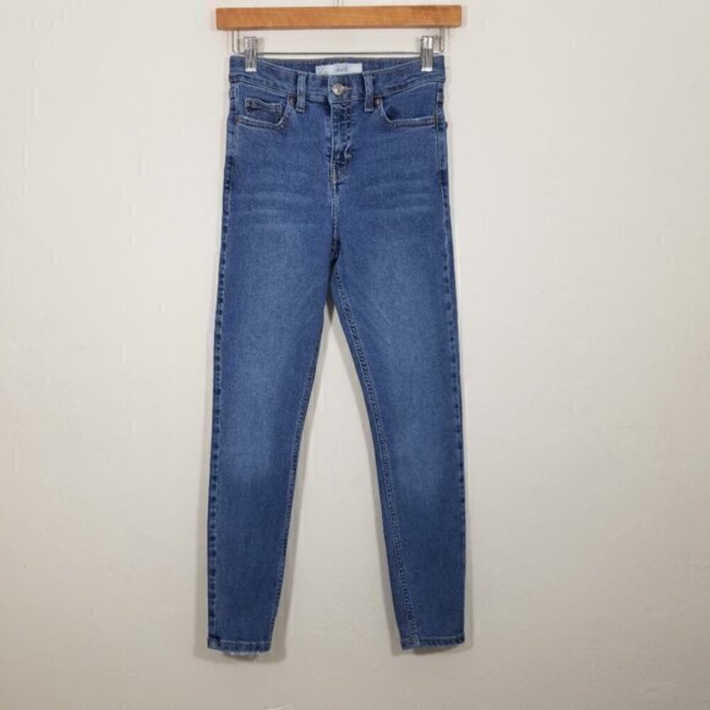 Topshop Moto JAMIE Stretch Jeans Skinny Blue Size 26